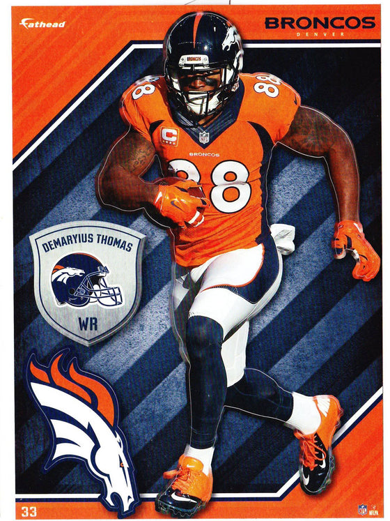 NFL Denver Broncos Demaryius Thomas Fathead Tradeable Decal Sticker 5x7 - 757 Sports Collectibles