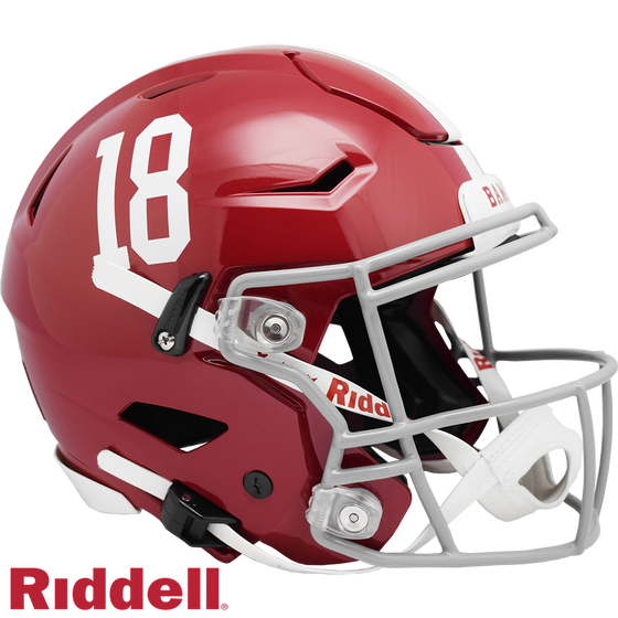 Alabama Crimson Tide Helmet Riddell Authentic Full Size SpeedFlex Style #18 - Special Order