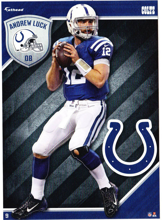 NFL Indianapolis Colts Andrew Luck Fathead Tradeable Decal Sticker 5x7 - 757 Sports Collectibles