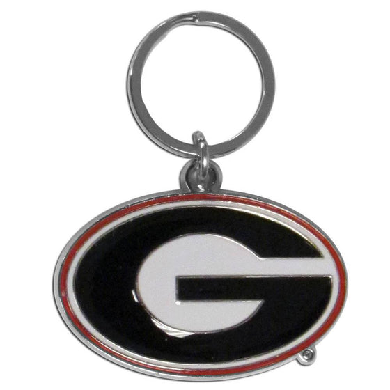 Georgia Bulldogs Enameled Key Chain (SSKG) - 757 Sports Collectibles