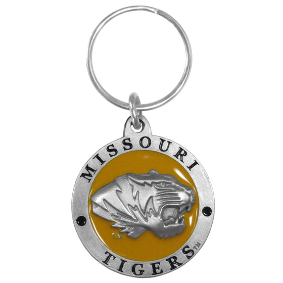 Missouri Tigers Carved Metal Key Chain (SSKG) - 757 Sports Collectibles