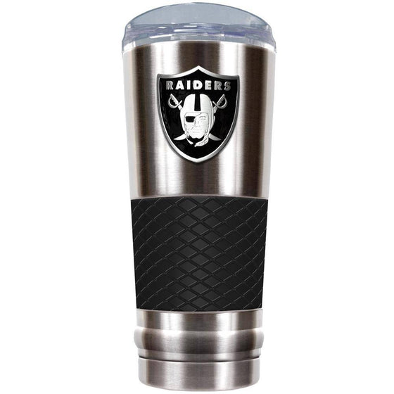 The "Draft" "Yeti Like" 24 oz Vacuum Insulated Stainless Steel Beverage Cup - Oakland Raiders  - 757 Sports Collectibles