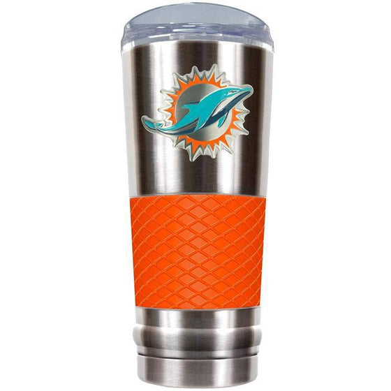The "Draft" "Yeti Like" 24 oz Vacuum Insulated Stainless Steel Beverage Cup - Miami Dolphins  - 757 Sports Collectibles