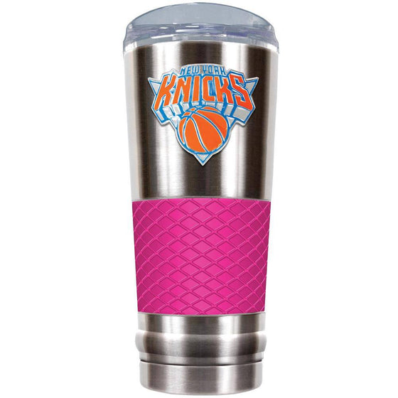 The "Draft" "Yeti Like" 24 oz Vacuum Insulated Stainless Steel Beverage Cup - New York Knicks (Pink) - 757 Sports Collectibles