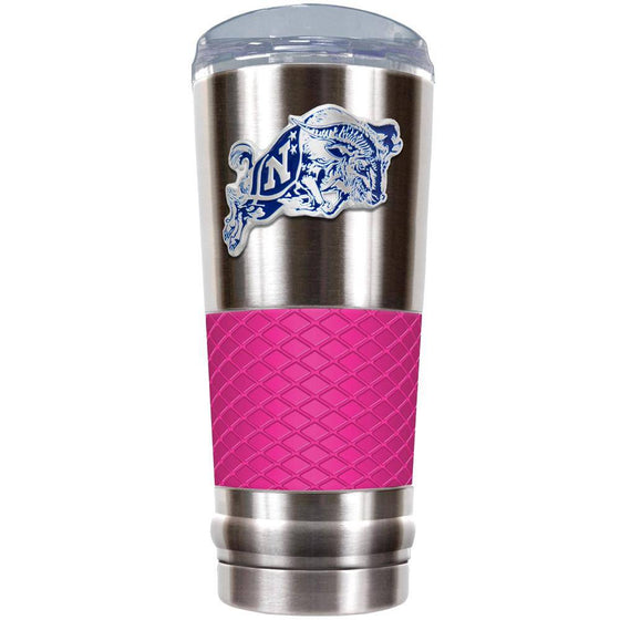 The "Draft" "Yeti Like" 24 oz Vacuum Insulated Stainless Steel Beverage Cup - Naval Academy USNA Navy Midshipmen (Pink) - 757 Sports Collectibles