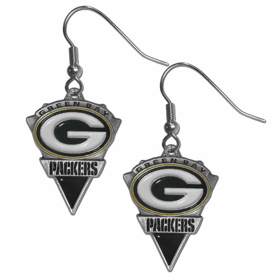 Green Bay Packers Classic Dangle Earrings (SSKG) - 757 Sports Collectibles
