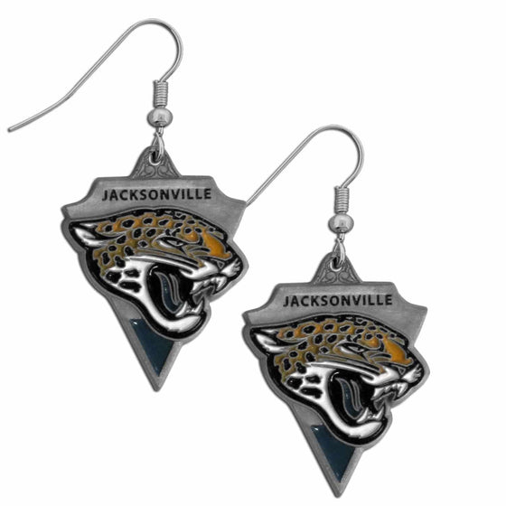 Jacksonville Jaguars Classic Dangle Earrings (SSKG) - 757 Sports Collectibles