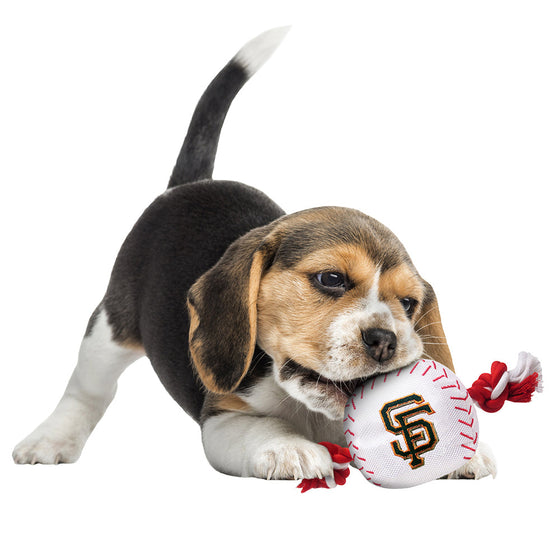 San Francisco Giants Baseball Toy - Nylon w/rope Pets First - 757 Sports Collectibles