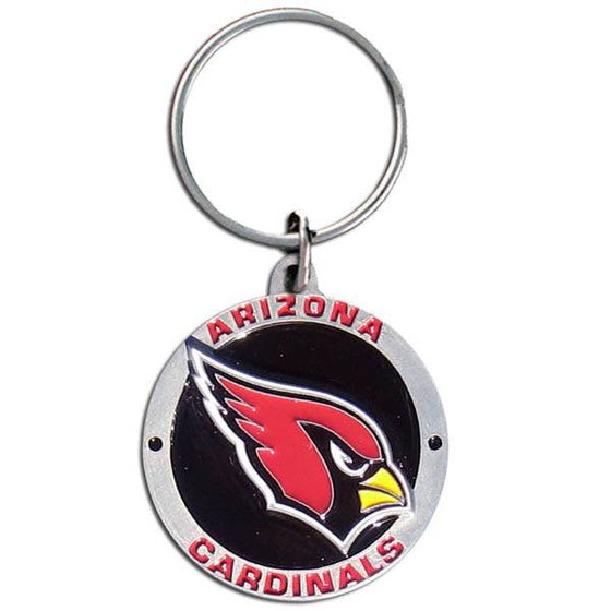 Arizona Cardinals Carved Metal Key Chain (SSKG) - 757 Sports Collectibles
