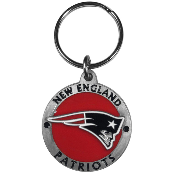 New England Patriots Carved Metal Key Chain (SSKG) - 757 Sports Collectibles