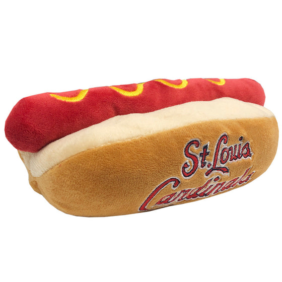 St. Louis Cardinals Hot Dog Toy by Pets First - 757 Sports Collectibles