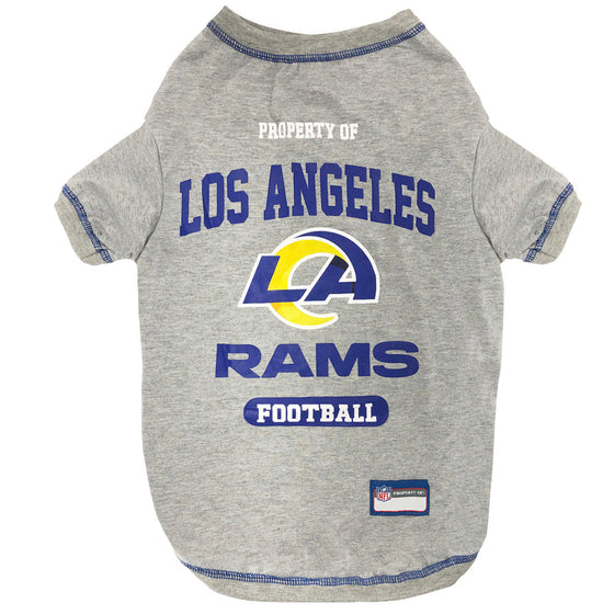 Los Angeles Rams Dog Tee Shirt by Pets First