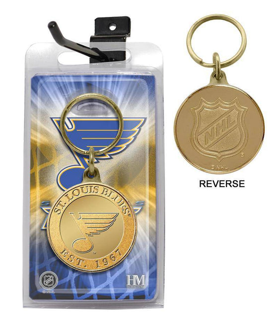 St. Louis Blues Bronze Coin Keychain (HM) - 757 Sports Collectibles