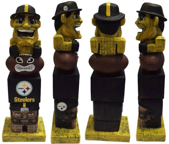 NFL Pittsburgh Steelers Tiki Totem Pole Mascot Figurine Statues - 757 Sports Collectibles