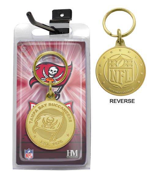 Tampa Bay Buccaneers Bronze Bullion Keychain (HM) - 757 Sports Collectibles