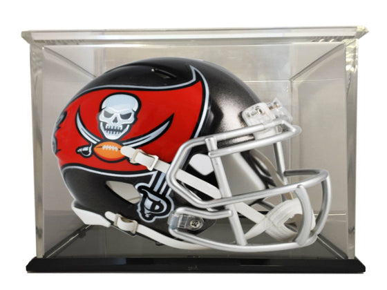 Tampa Bay Buccaneers Speed Mini Football Helmet with 98% UV Protective Acrylic Display Case - 757 Sports Collectibles
