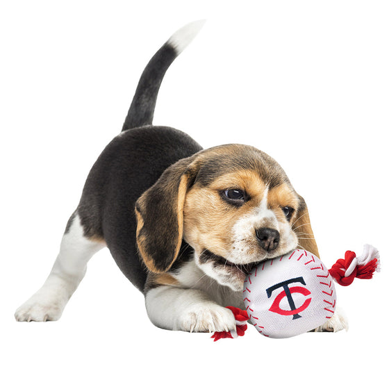 Minnesota Twins Baseball Toy - Nylon w/rope Pets First - 757 Sports Collectibles