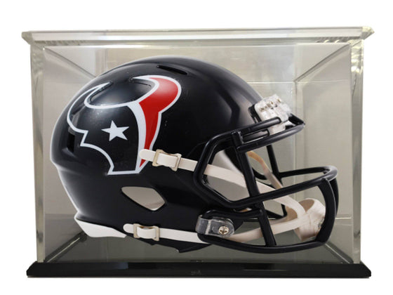Houston Texans Speed Mini Football Helmet with 98% UV Protective Acrylic Display Case - 757 Sports Collectibles