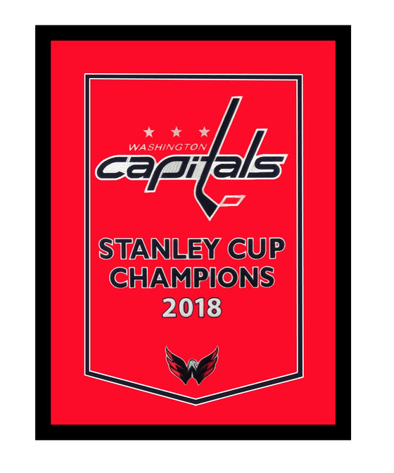 Washington Capitals Framed 2018 Stanley Cup Champions Dynasty Banner 31"x42"