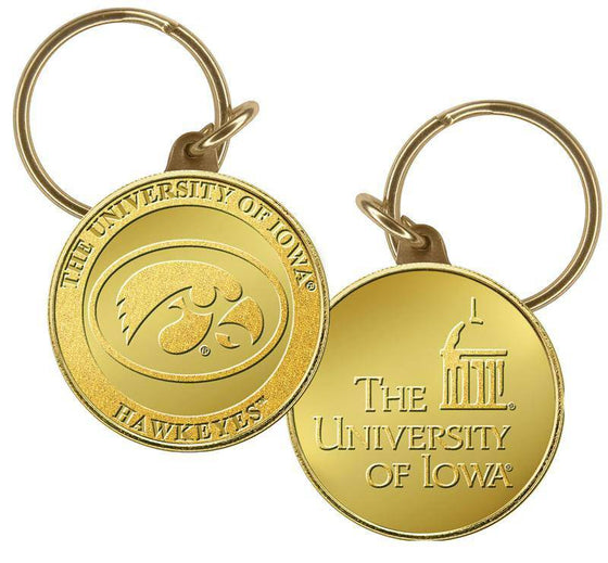 Iowa Hawkeyes University of Iowa Bronze Coin Keychain (HM) - 757 Sports Collectibles