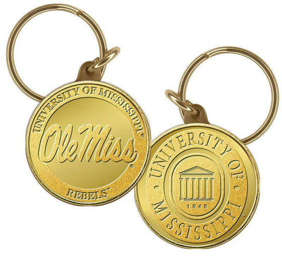 Ole Miss Rebels University of Mississippi Bronze Coin Keychain (HM) - 757 Sports Collectibles