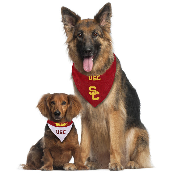 USC Trojans Reversible Bandana Pets First - 757 Sports Collectibles