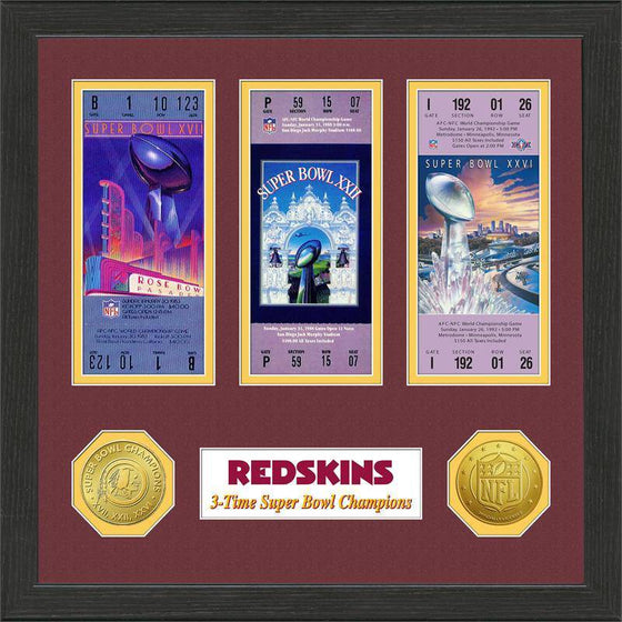 Washington Redskins  SB Championship Ticket Collection (HM) - 757 Sports Collectibles