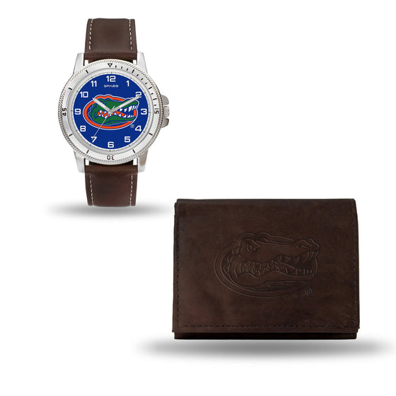 FLORIDA Gators BROWN WATCH AND WALLET (Rico) - 757 Sports Collectibles