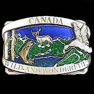 Canada Wild/Wonderful Enameled Belt Buckle (SSKG) - 757 Sports Collectibles
