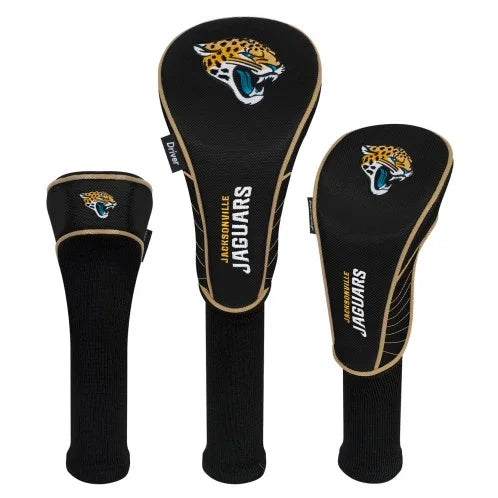 Jacksonville Jaguars Headcovers - Set of 3 -  Driver, Fairway, Hybrid