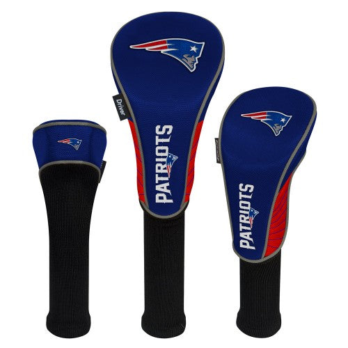 New England Patriots Headcovers - Set of 3 -  Driver, Fairway, Hybrid