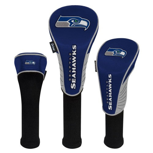 Seattle Seahawks Headcovers - Set of 3 -  Driver, Fairway, Hybrid
