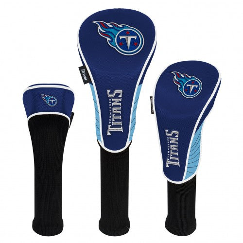 Tennessee Titans Headcovers - Set of 3 -  Driver, Fairway, Hybrid