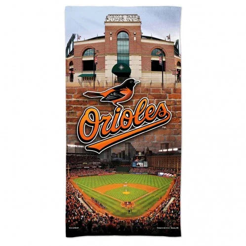BALTIMORE ORIOLES Plush SPECTRA BEACH TOWEL 30" X 60"