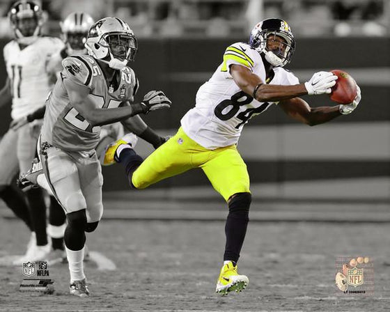 Pittsburgh Steelers Antonio Brown 8x10 Photo Spotlight Action Side Catch