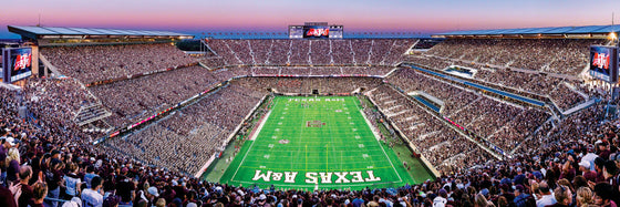 Stadium Panoramic - Texas A&M Aggies 1000 Piece Puzzle - End View