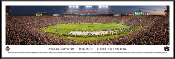 Auburn University Football - 50 Yard Line - Twilight - Standard Frame - 757 Sports Collectibles
