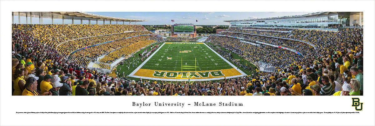 Baylor Bears Football - End Zone - Unframed - 757 Sports Collectibles