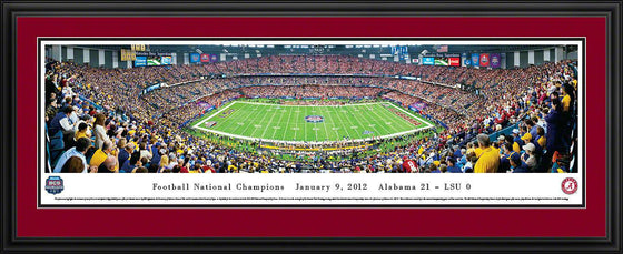 BCS 2012 Football Champions - Alabama - Deluxe Frame - 757 Sports Collectibles