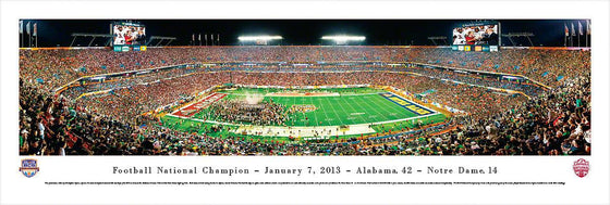 BCS 2013 Football Champions - Alabama - Unframed - 757 Sports Collectibles