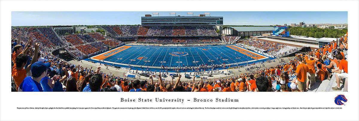 Boise State Football - 50 Yard Line - Unframed - 757 Sports Collectibles