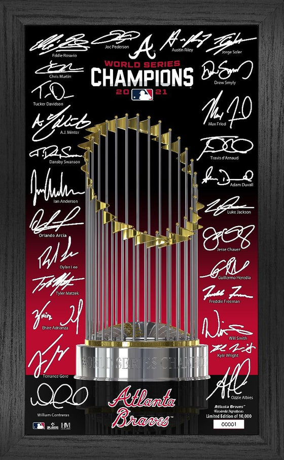 Atlanta Braves 2021 World Series Champions Signature Trophy - 757 Sports Collectibles