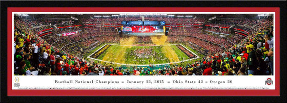 2014 College Football Champions - Ohio State - Select Frame - 757 Sports Collectibles