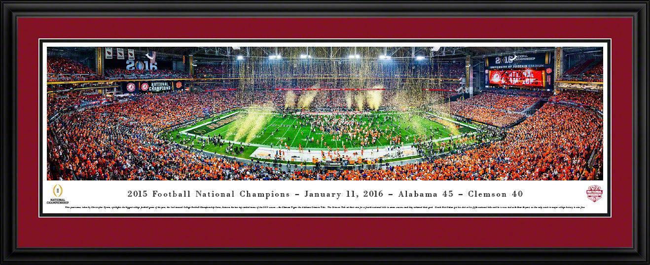 2015 College Football Champions - Alabama - Deluxe Frame - 757 Sports Collectibles