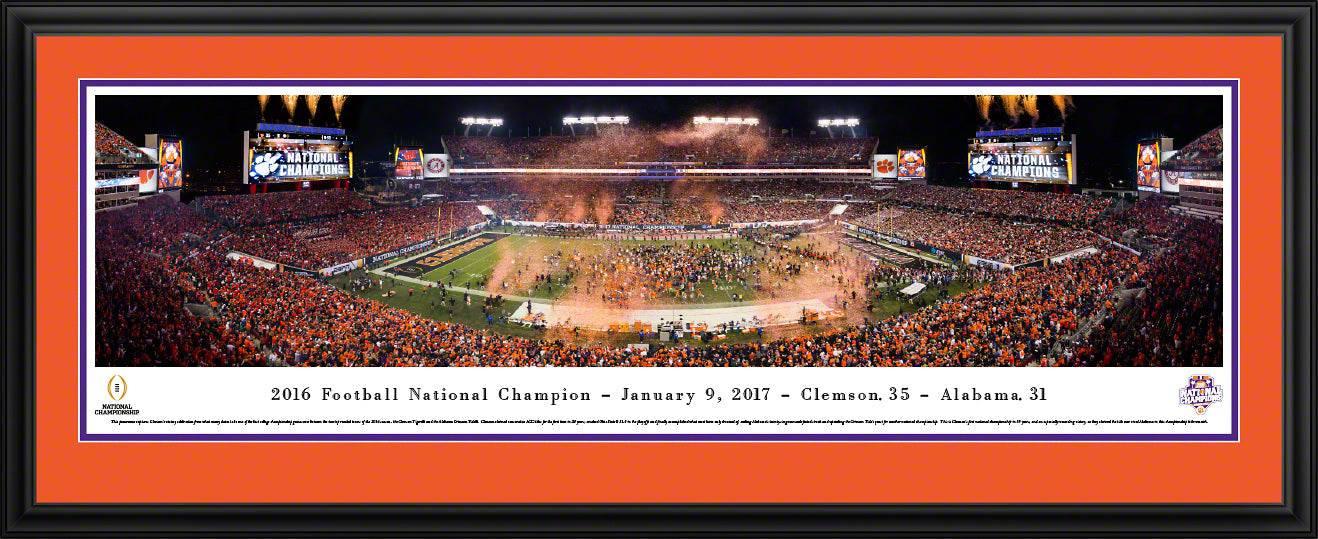 Clemson Tigers - 2016 College Football National Champions  - Deluxe Frame - 757 Sports Collectibles