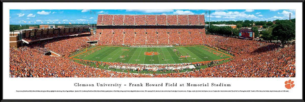 Clemson Football - 50 Yard Line - Standard Frame - 757 Sports Collectibles
