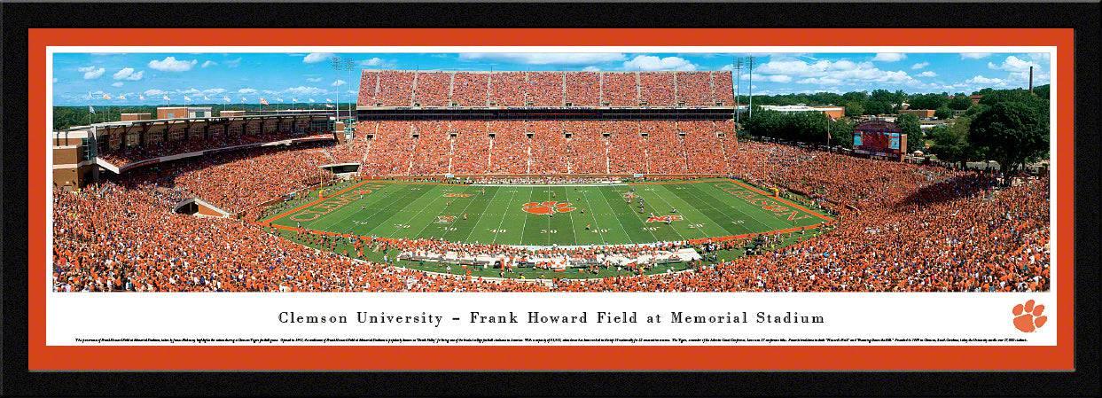 Clemson Football - 50 Yard Line - Select Frame - 757 Sports Collectibles
