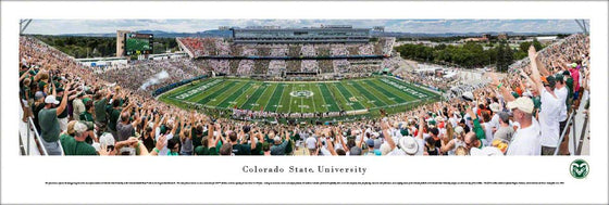 Colorado State Rams Football - 50 Yard Line - Unframed - 757 Sports Collectibles