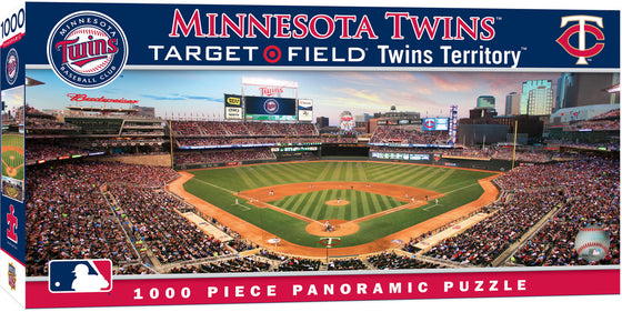 Stadium Panoramic - Minnesota Twins 1000 Piece MLB Sports Puzzle - Center View