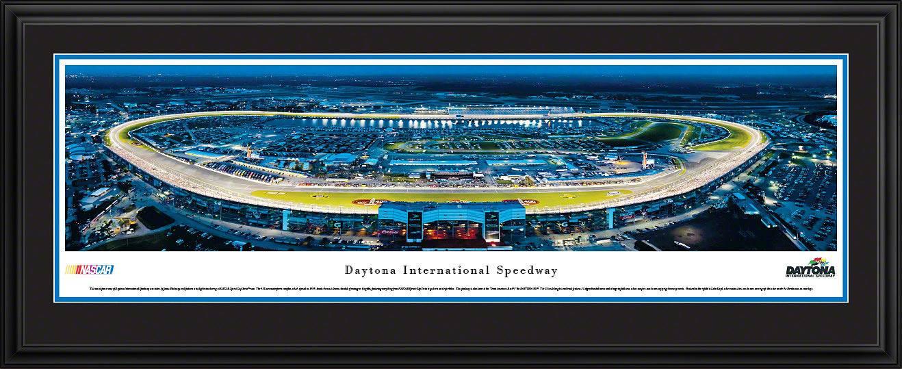 Daytona International Speedway at Night - Deluxe Frame - 757 Sports Collectibles